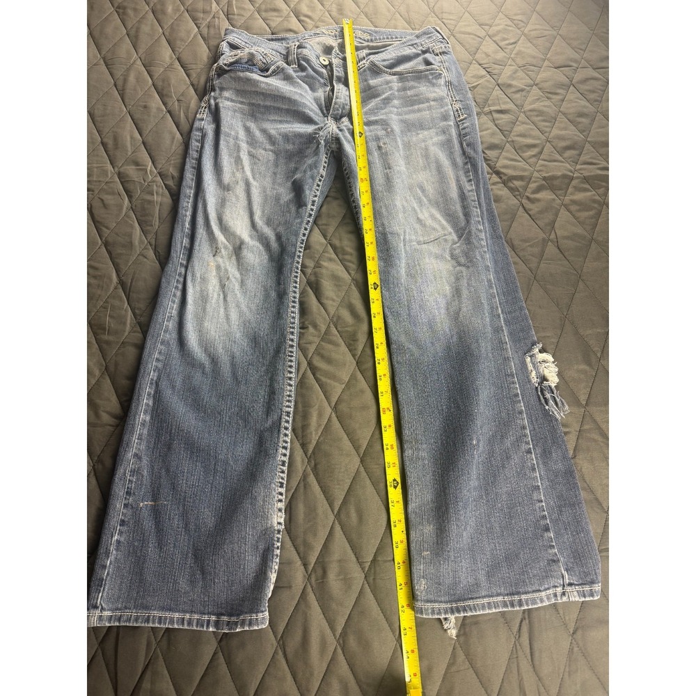 Cody James Bootcut Jeans Mens 36x32 Blue Denim Relaxed Fit Western Workwear - Picture 6 of 10